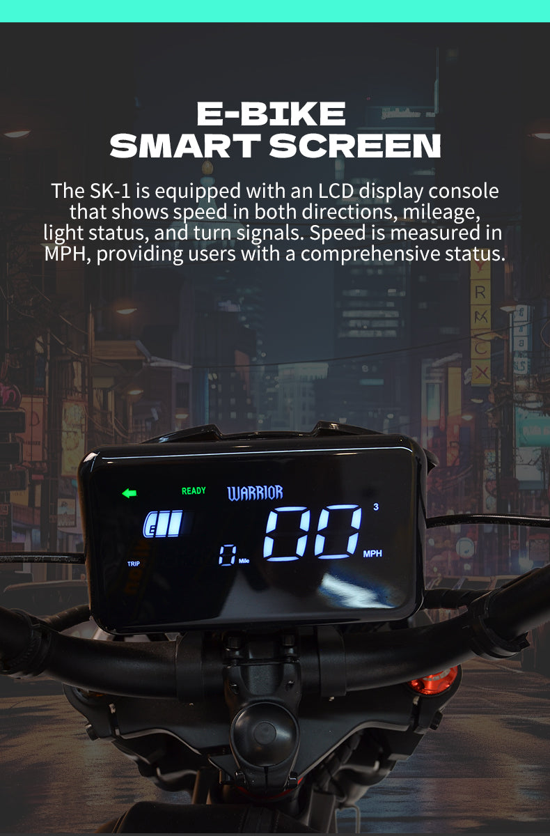 60V 50Ah Fat Tire E-Bike - Long Range, All-Weather Capable