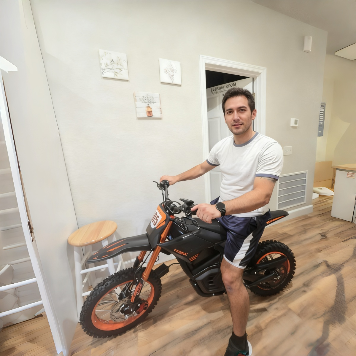 High-Power 6000W Electric Dirt Bike: 60V 30AH, Fat Tire Off-Road