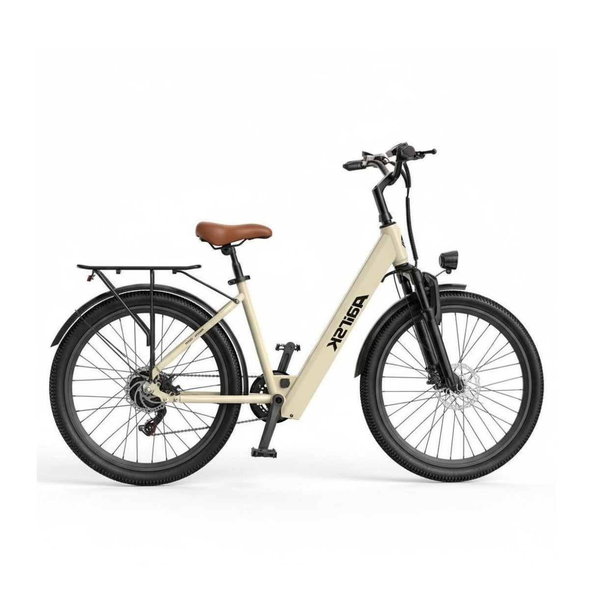 400W Fat Tire Hybrid E-Bike - Front Suspension, Urban & Trail Ready