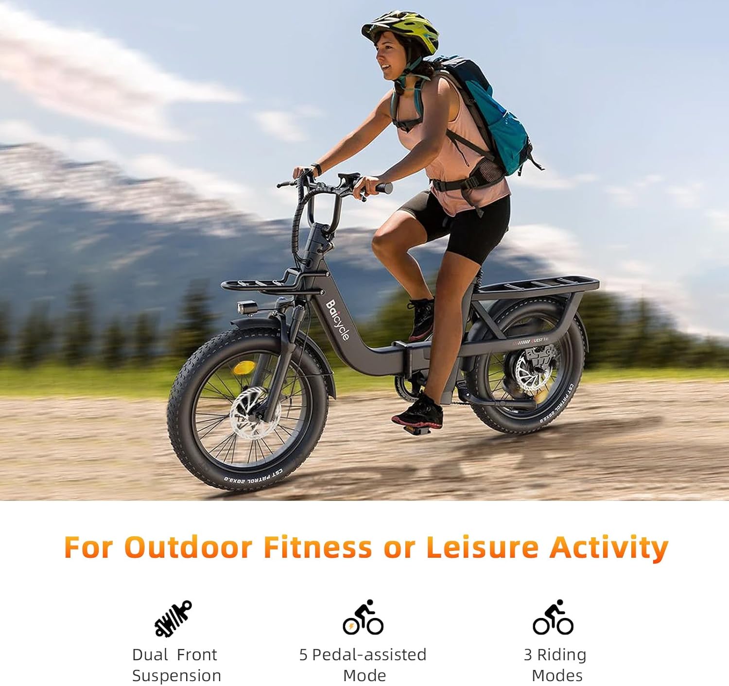 20" Fat Tire Folding E-Bike - Mountain Style