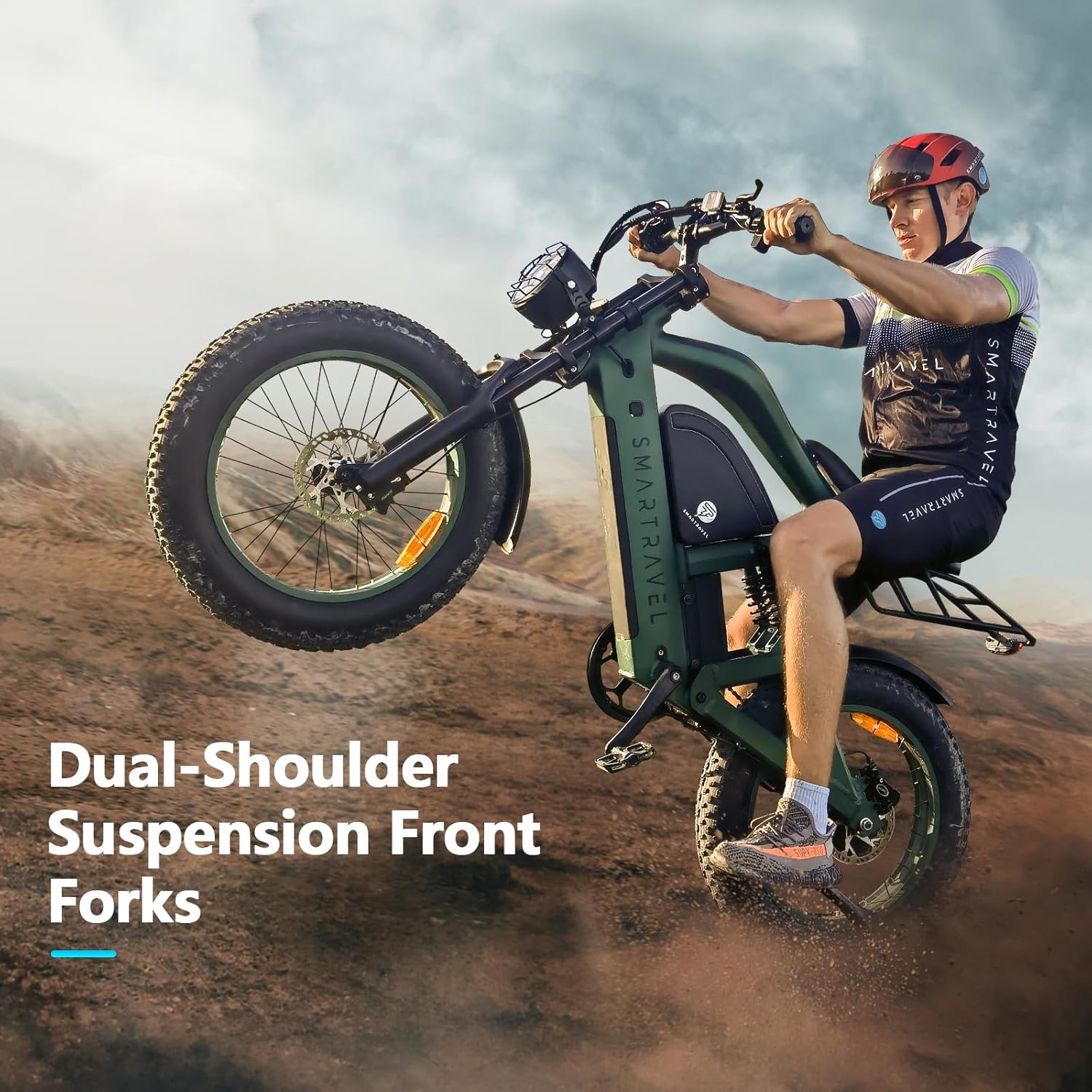 48V 1200W Ebike Conversion Kit - 20AH Battery, for Road & Fat Tire Bikes