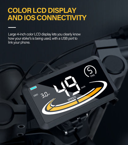 Dual Motor 3000W Electric Bike  Fat Tire Design with Dual Batteries