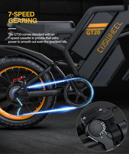 Dual Motor 3000W Electric Bike  Fat Tire Design with Dual Batteries