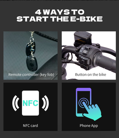 60V 50Ah Fat Tire E-Bike - Long Range, All-Weather Capable