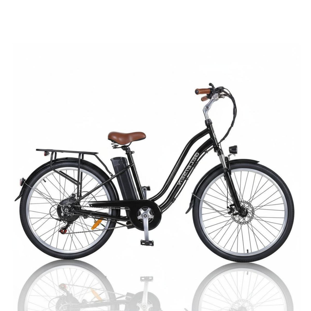 750W Fat Tire City E-Bike - 48V Battery, 7-Speed