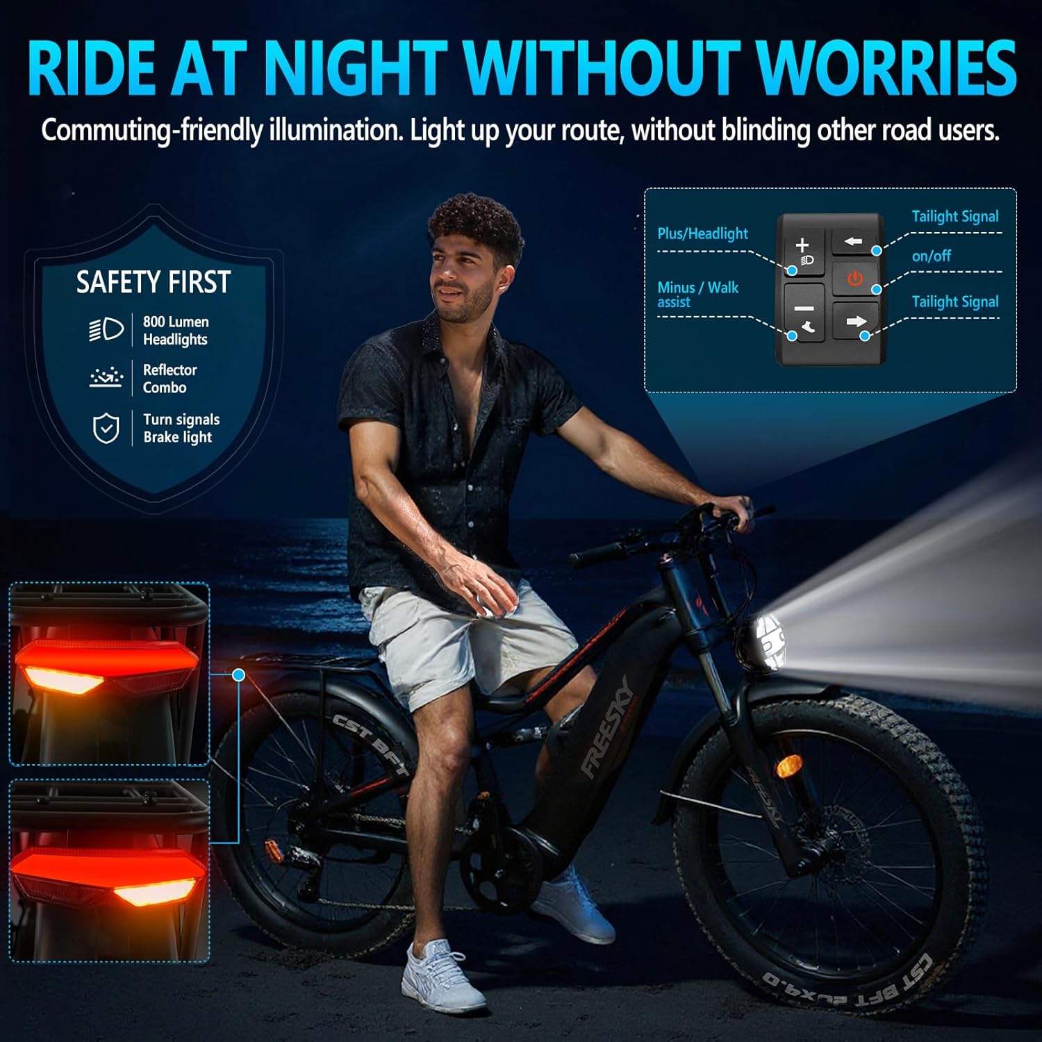 2500W All-Terrain E-Bike - 26" Snow Tires, Full Suspension