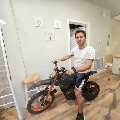 High-Power 6000W Electric Dirt Bike: 60V 30AH, Fat Tire Off-Road