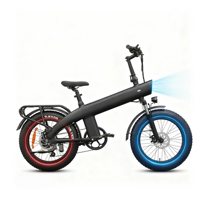 48V 750W Mountain E-Bike: 20" All-Terrain Fat Tire Design