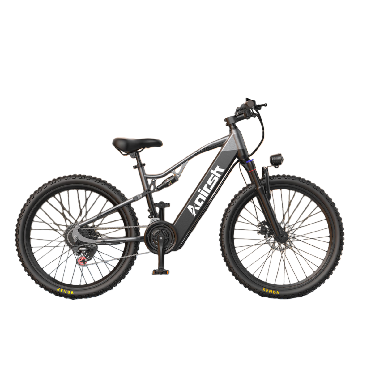 48V 750W Full-Suspension E-Bike - 26-Inch Fat Tire Mountain Bike