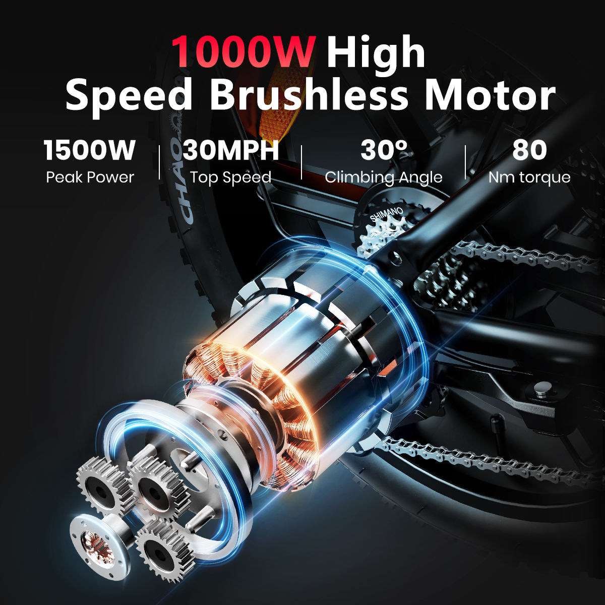 Electric Bike 1000w 20inch Fat Tire E-bike 1000w Urban Electric Bicycle Adult Fat bike