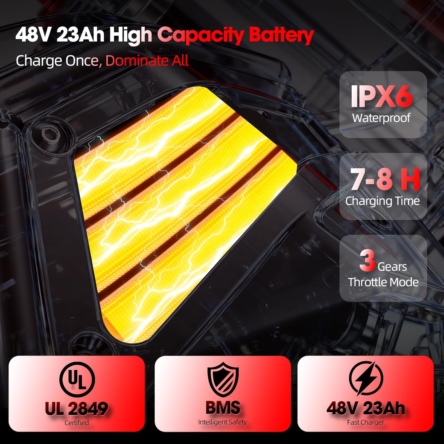 2000W High-Torque Electric Dirt Bike - 200N.M, Hydraulic Brakes, 48V Power