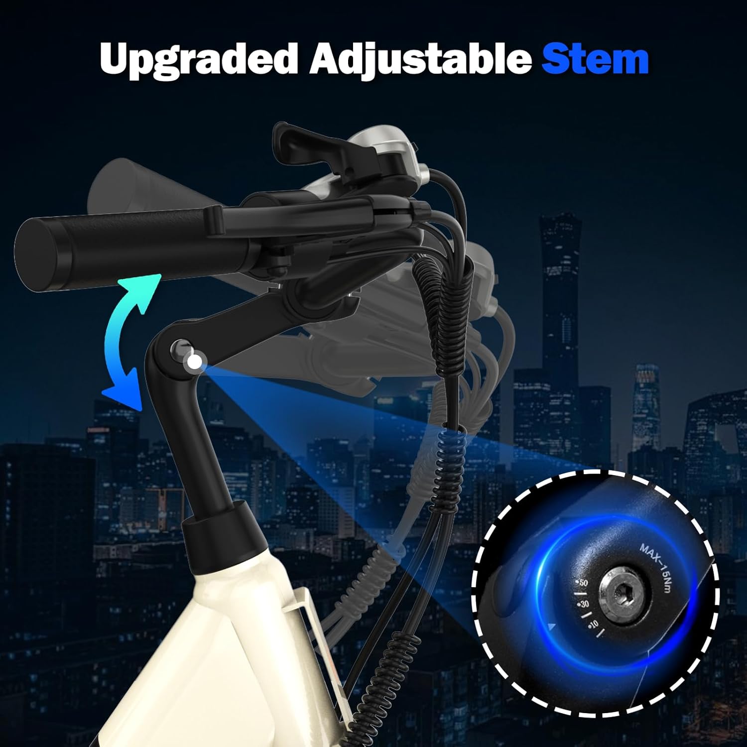 400W Fat Tire Hybrid E-Bike - Front Suspension, Urban & Trail Ready