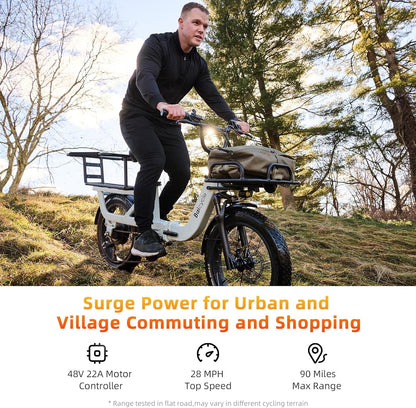 20" Fat Tire Folding E-Bike - Mountain Style