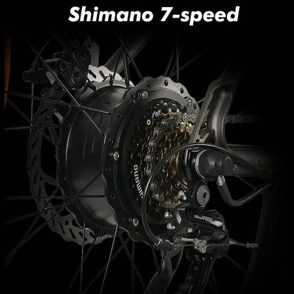 750W 26" Fat Tire E-Bike - 48V Power for Adult Riders