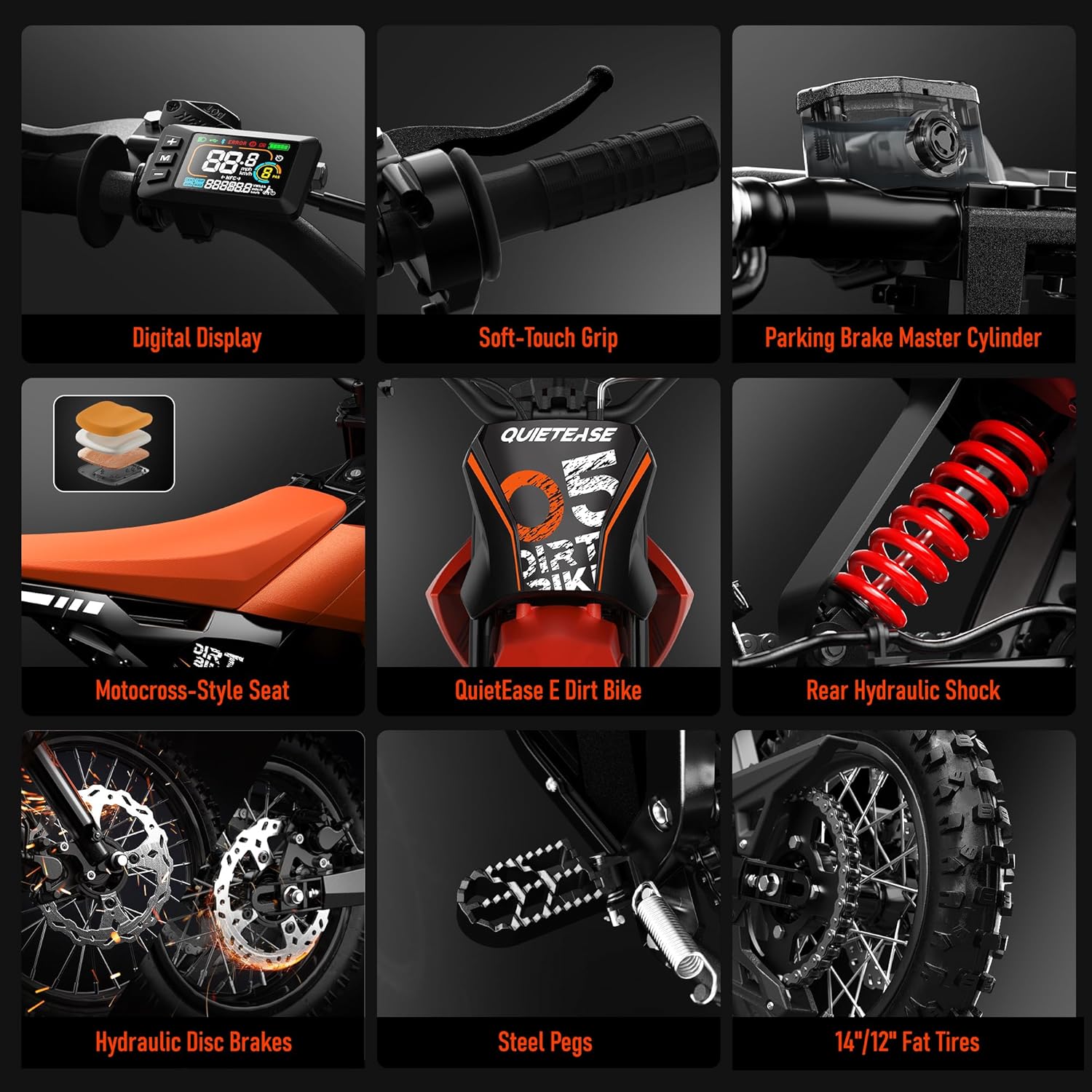 High-Power 6000W Electric Dirt Bike: 60V 30AH, Fat Tire Off-Road