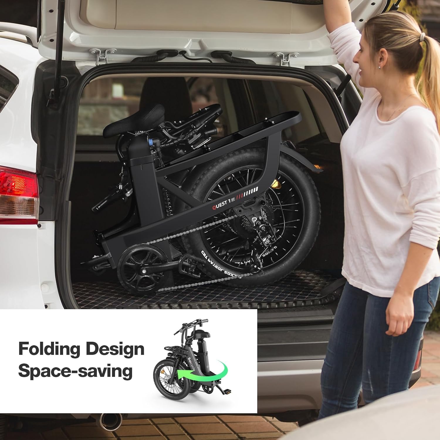 20" Fat Tire Folding E-Bike - Mountain Style