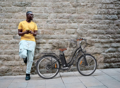 750W Fat Tire City E-Bike - 48V Battery, 7-Speed