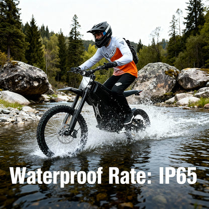 6500W Mid-Drive Electric Dirt Bike, 40Ah Long Range, US Stock