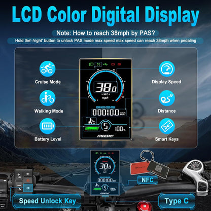 2500W All-Terrain E-Bike - 26" Snow Tires, Full Suspension