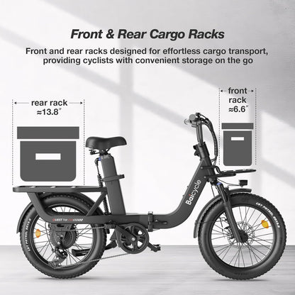 20" Fat Tire Folding E-Bike - Mountain Style