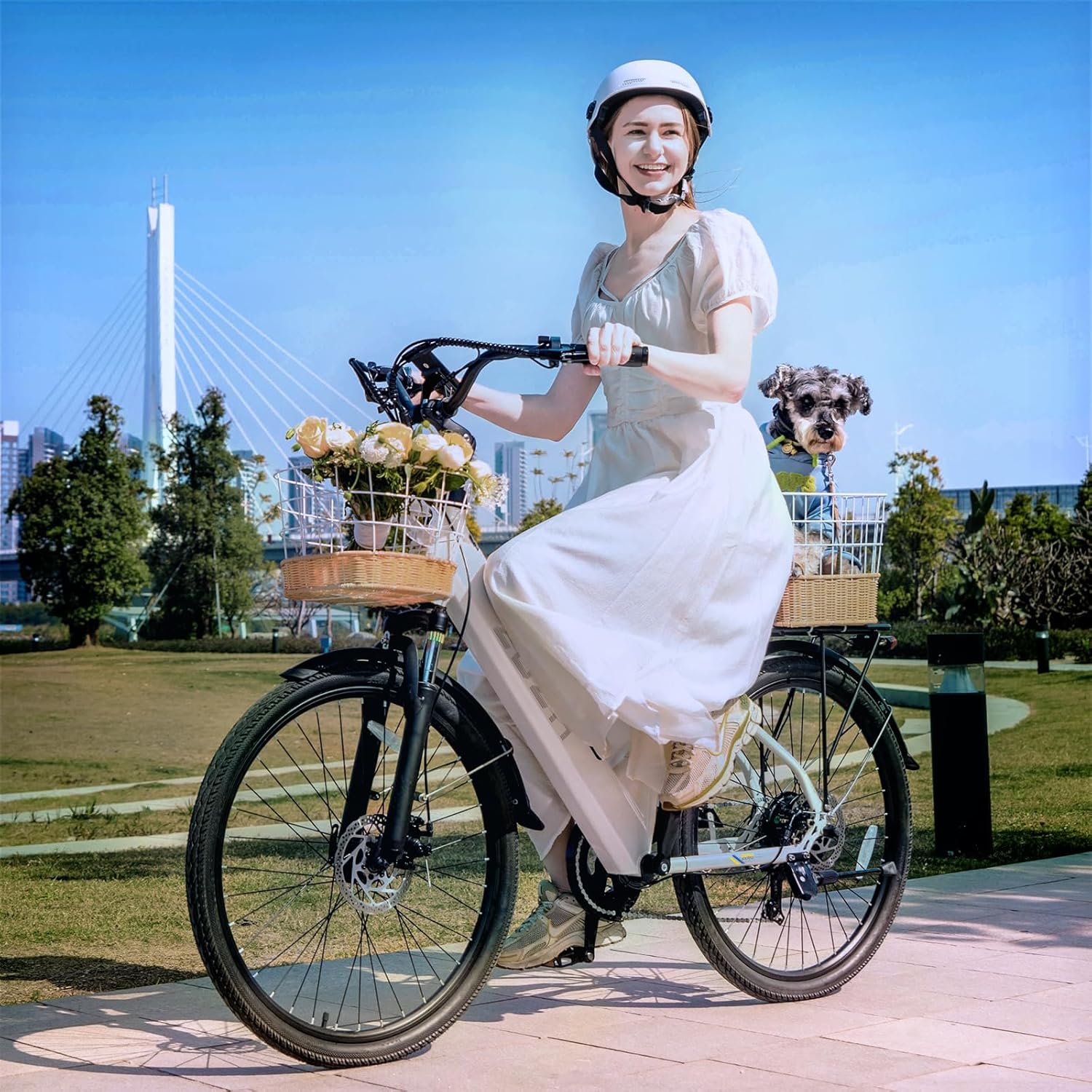 400W Fat Tire Hybrid E-Bike - Front Suspension, Urban & Trail Ready